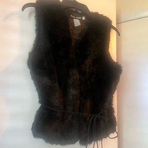 White House|Black Market Faux Fur Vest